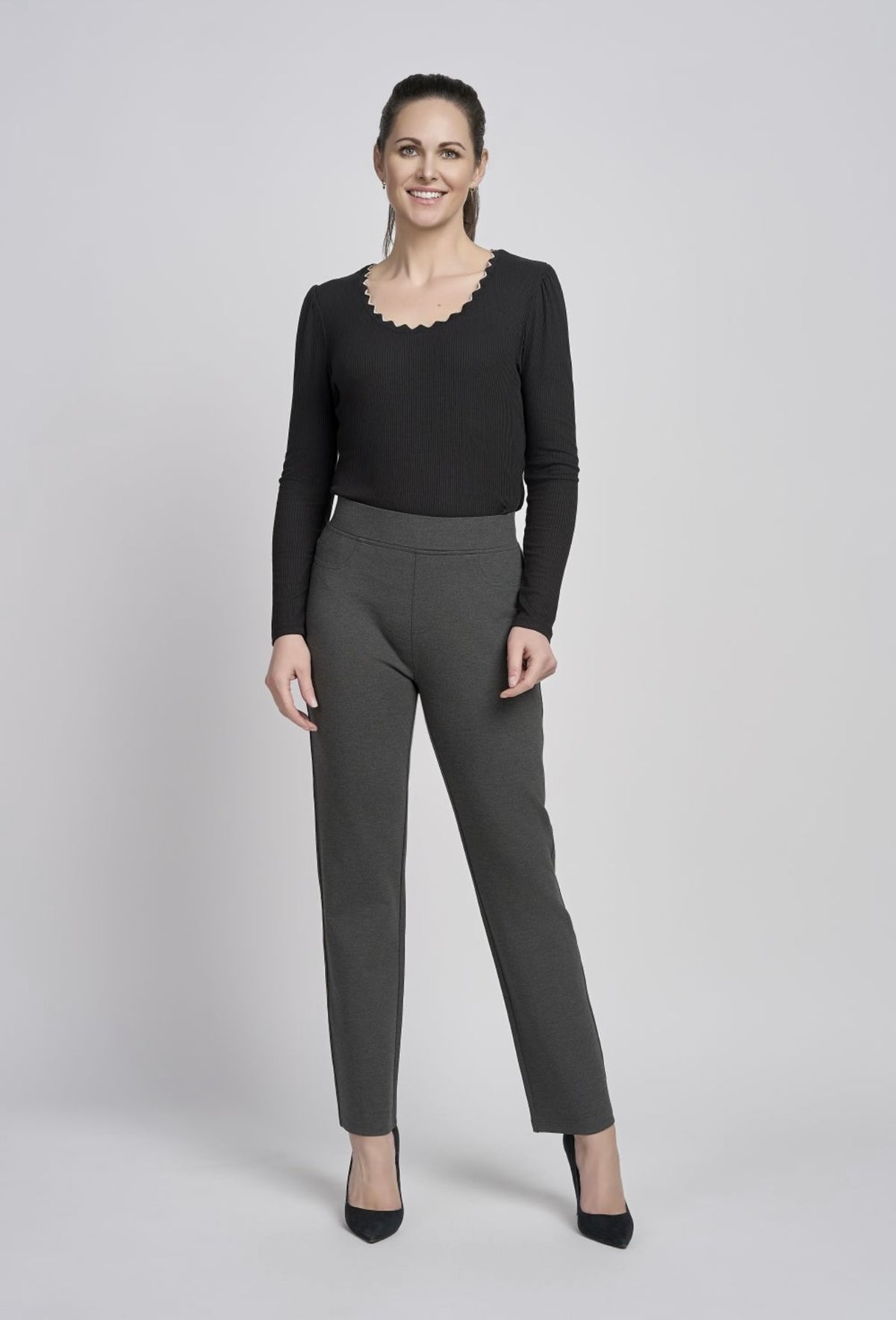 Charcoal Grey Trousers 280T