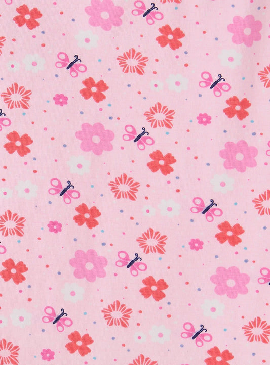 Mollie Leggings - Baby Pink Floral