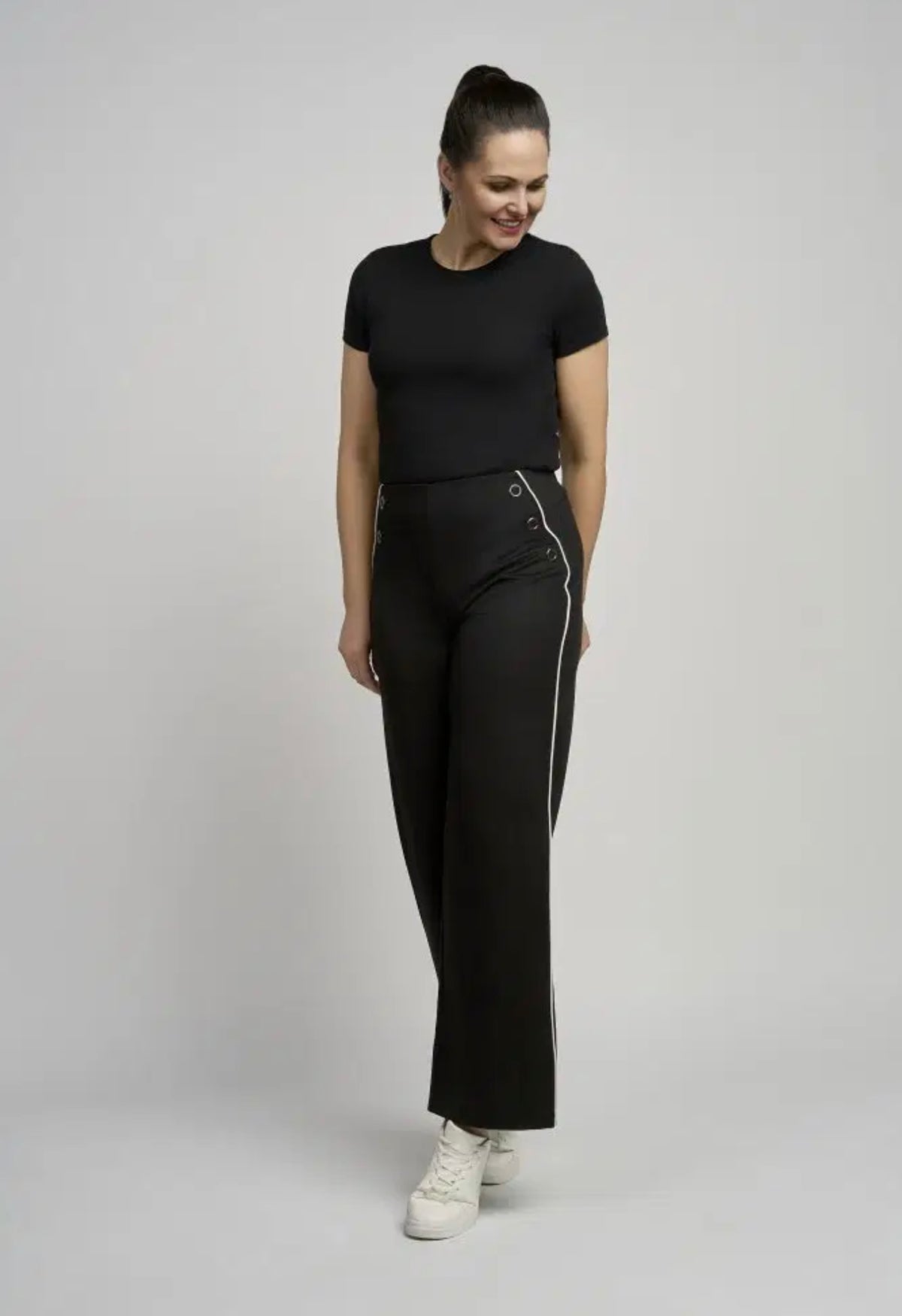 Black/Ecru Trousers 778T