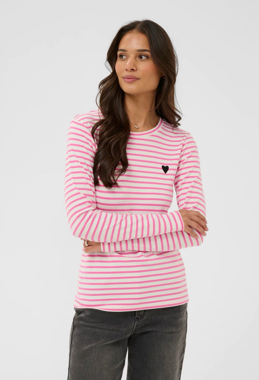 Liddy t-shirt (pink/white)