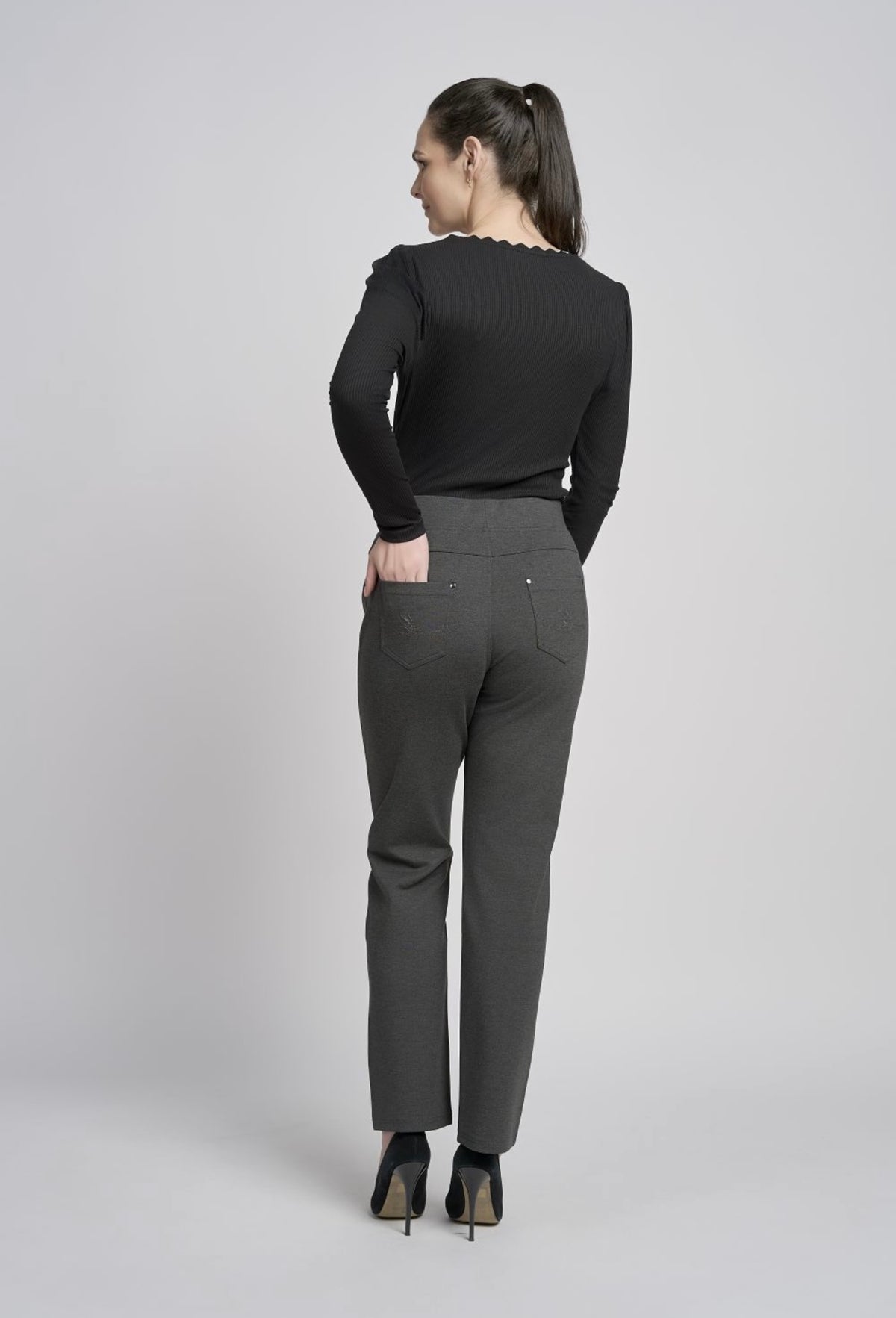 Charcoal Grey Trousers 280T
