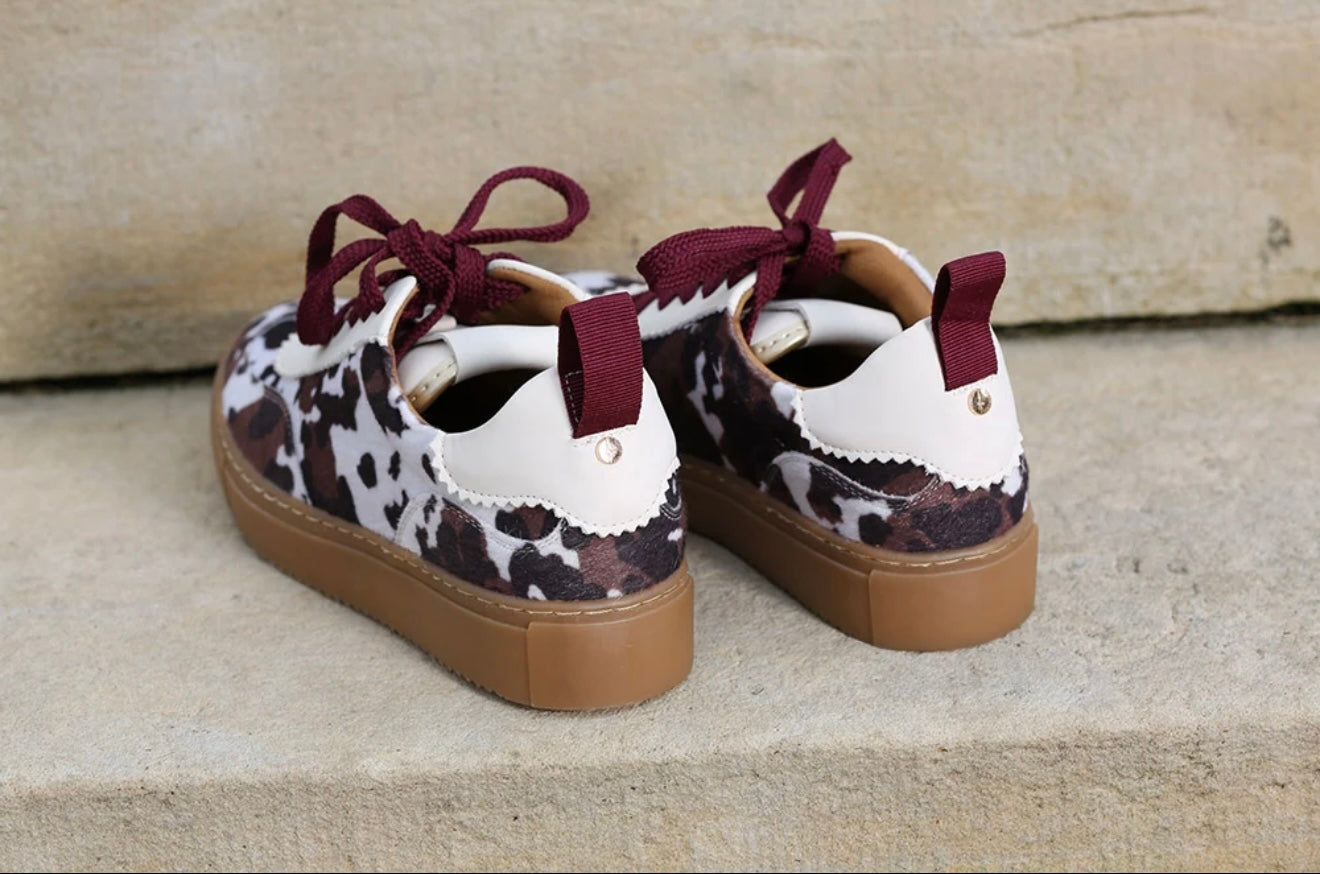 Ciara Trainer Cow Print