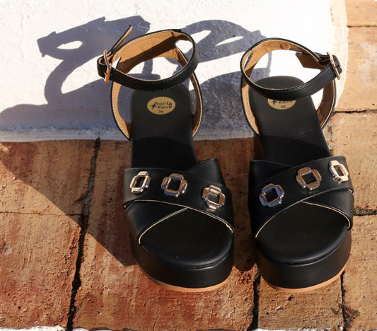 Anita Black Sandals