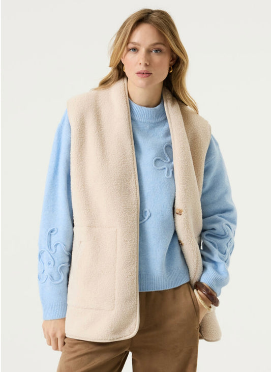 Teddy Sleeveless Jacket