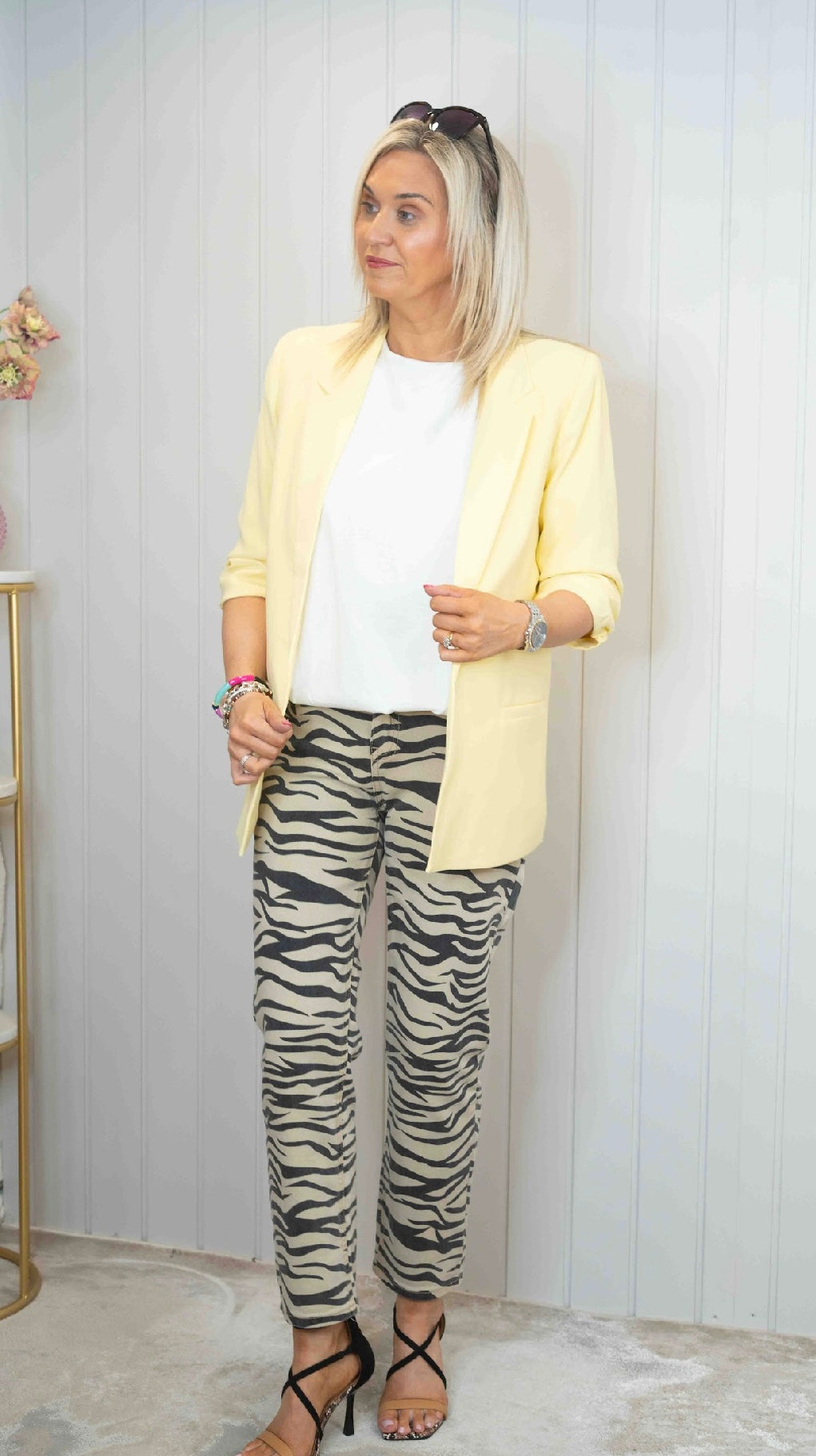 Zebra Print Jeans