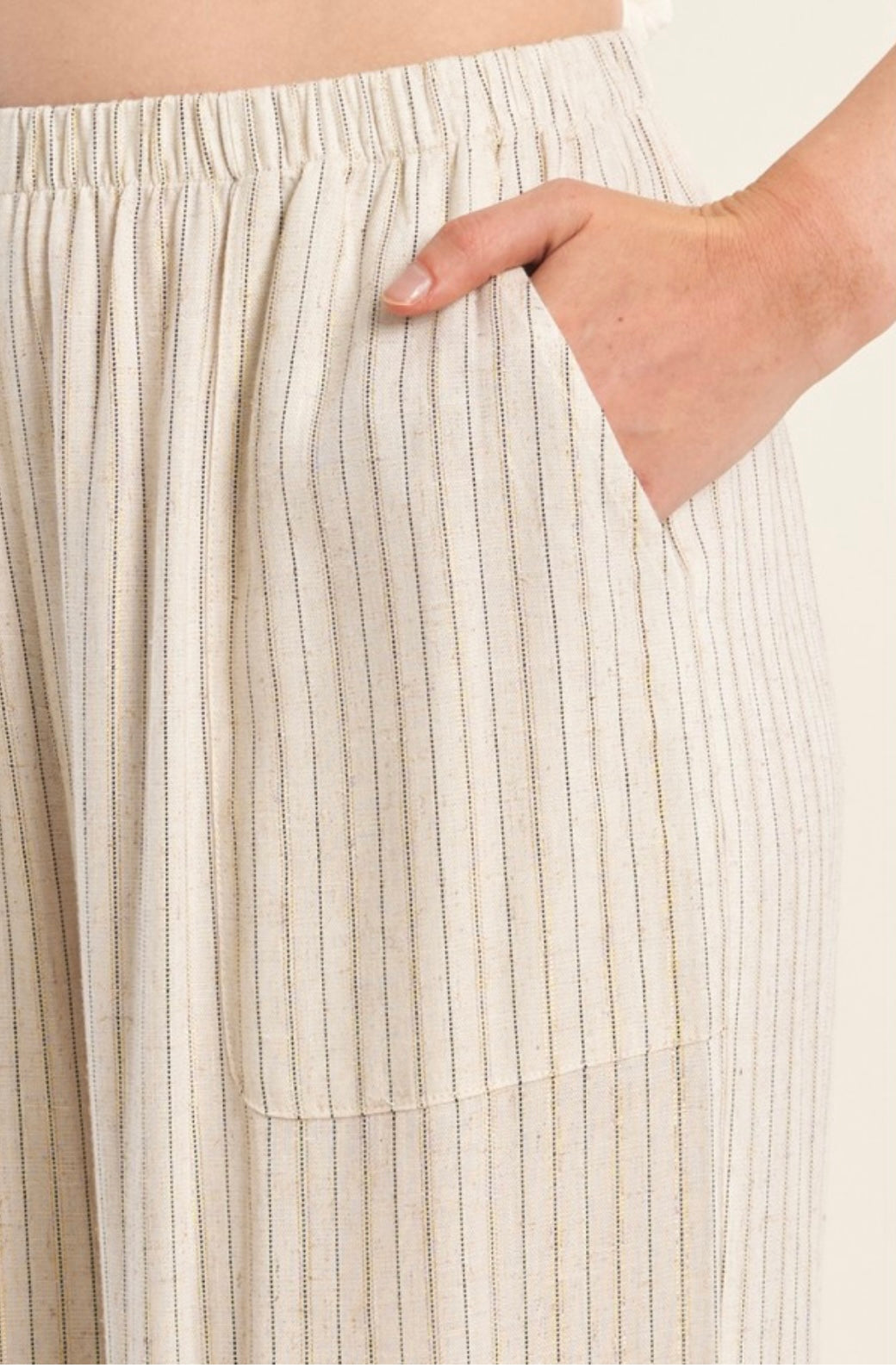 CASUAL TROUSERS, STRIPED