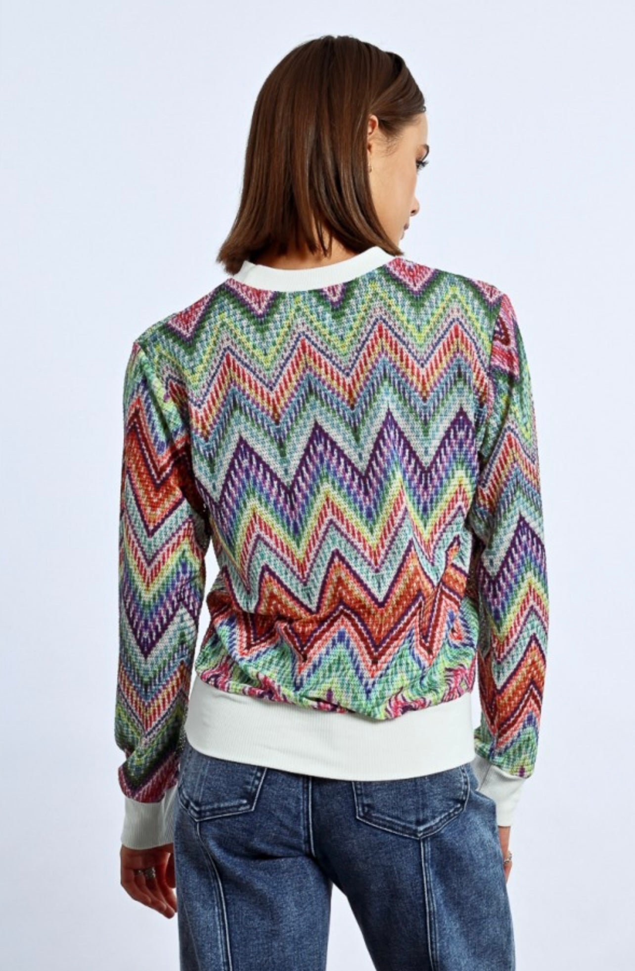 MULTICOLOR KNIT SWEATSHIRT
