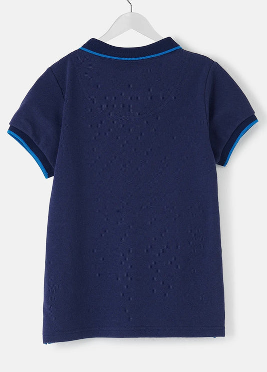 Pier Short Sleeve Polo Shirt - Blue Tractor
