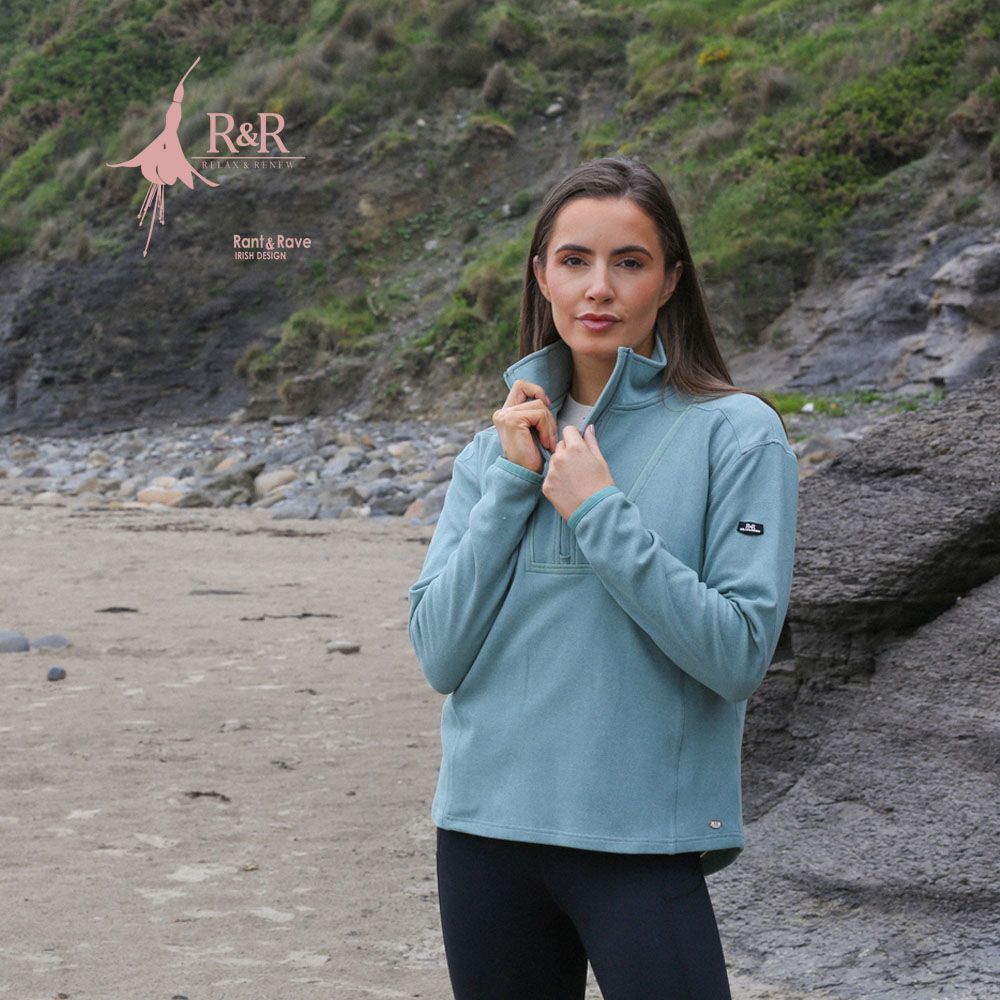 Tessa Half-zip Top (sage)