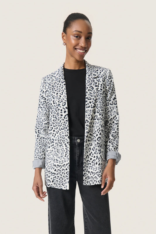 SLshirley printed fold up blazer