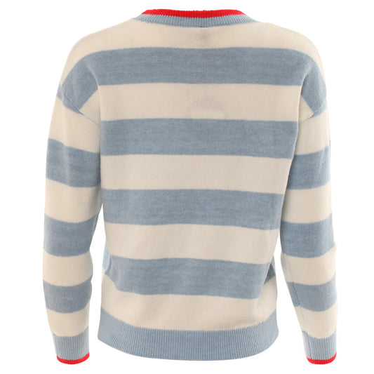 Harlee Stripe Jumper Blue