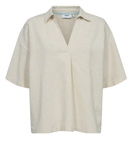 NUTUSA BLOUSE - Sesame Melange