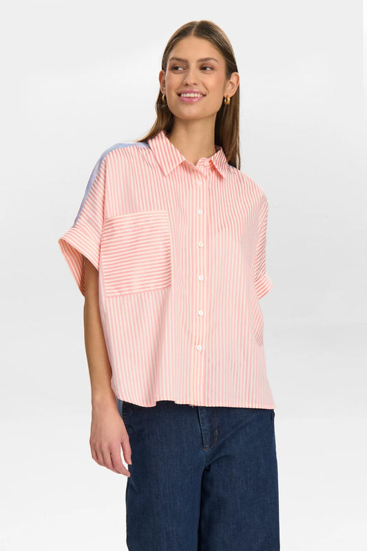 NUDIAMOND SHIRT - Pink Carnation