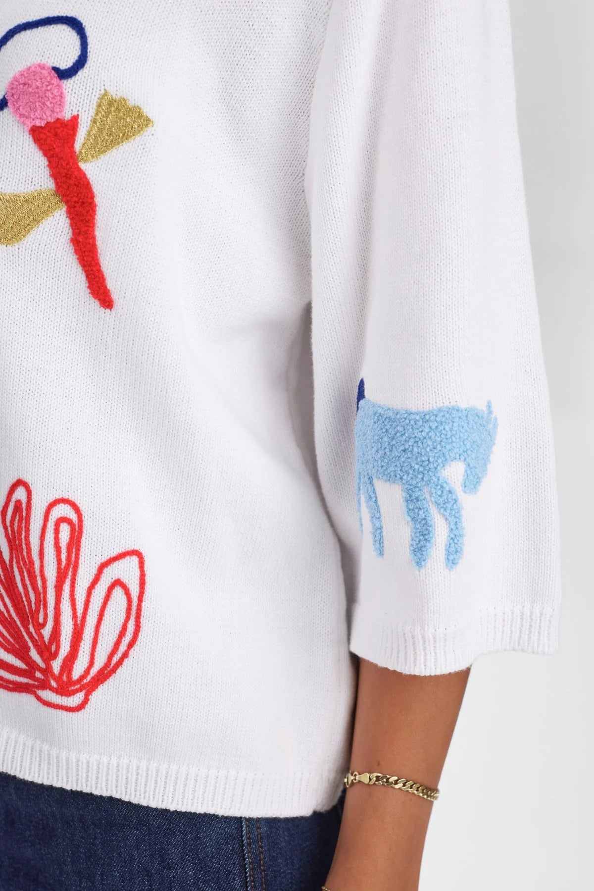 NUDEBORAH PULLOVER - Bright White