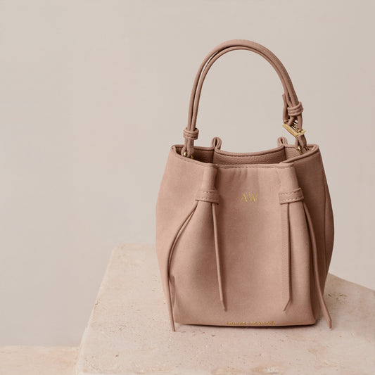Celina Mini Suedette Bucket Bag