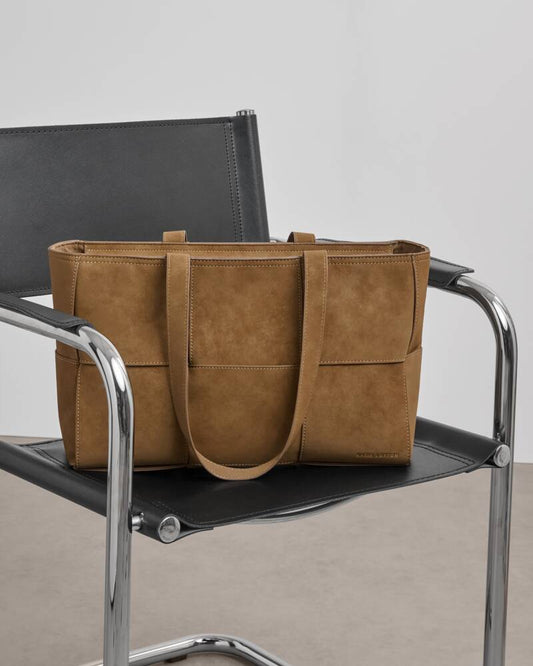 Taya suede tote bag