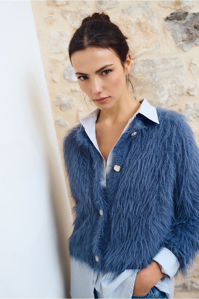 Blue Cardigan