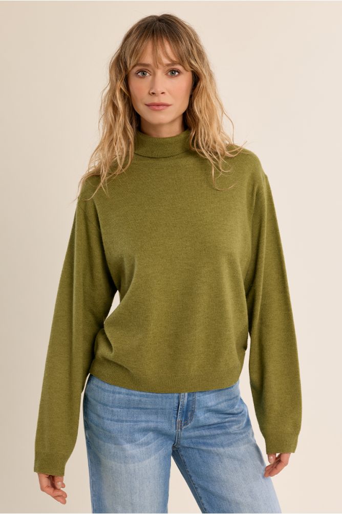 Green Knitted Sweater