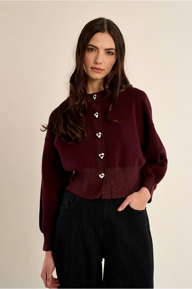 Plum Cardigan