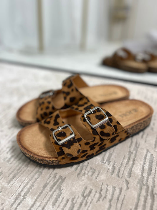Leopard sandals