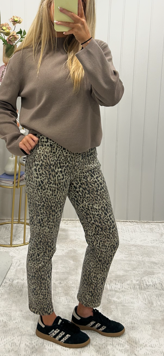 Leopard Print Jeans