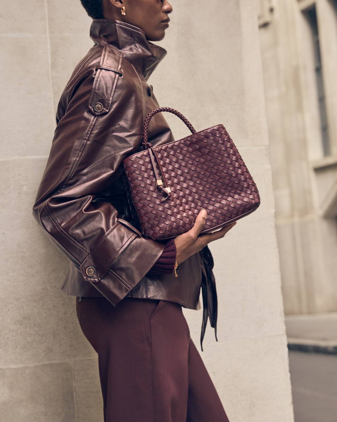 Nova Hand Woven Top Handle Bag