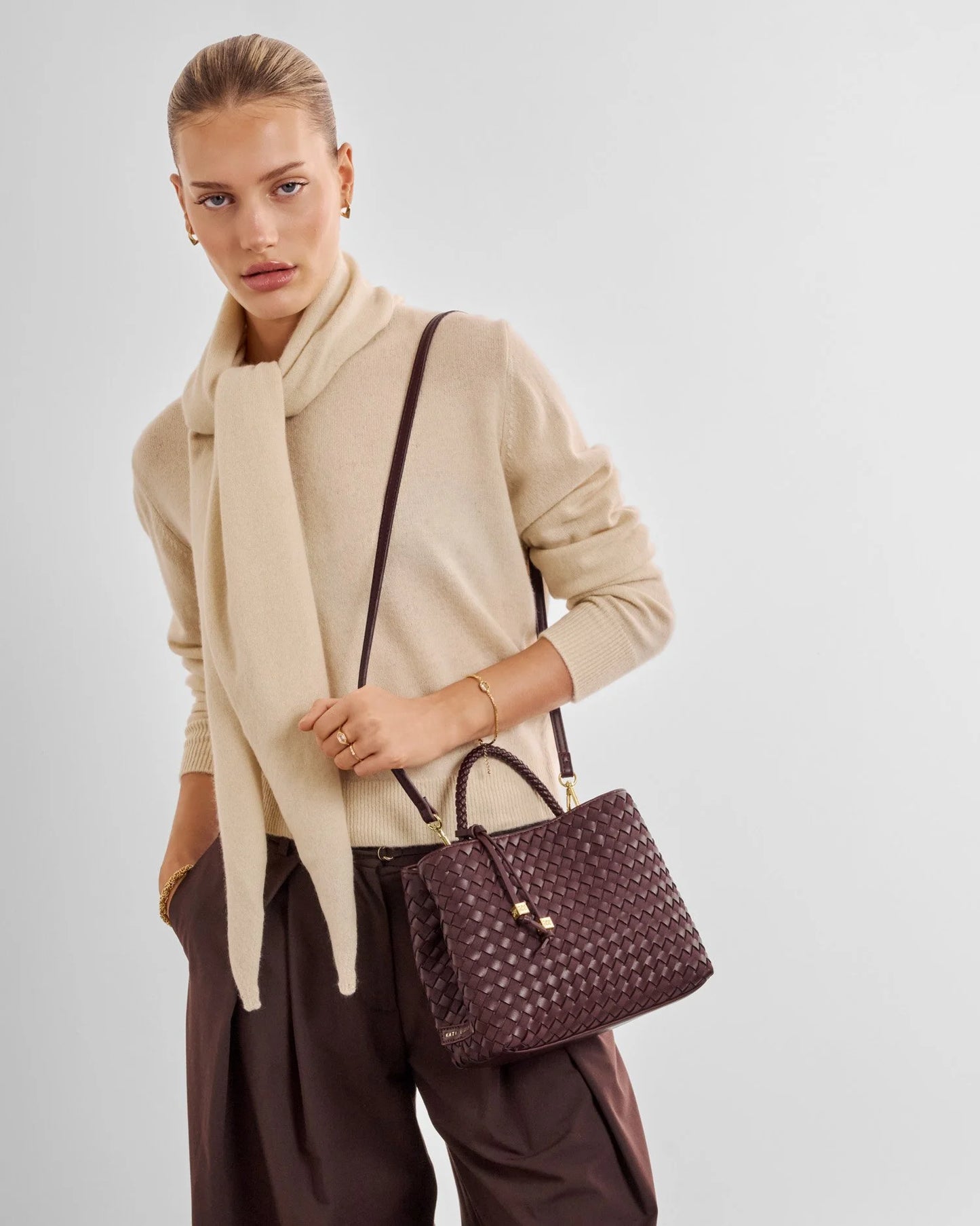 Nova Hand Woven Top Handle Bag