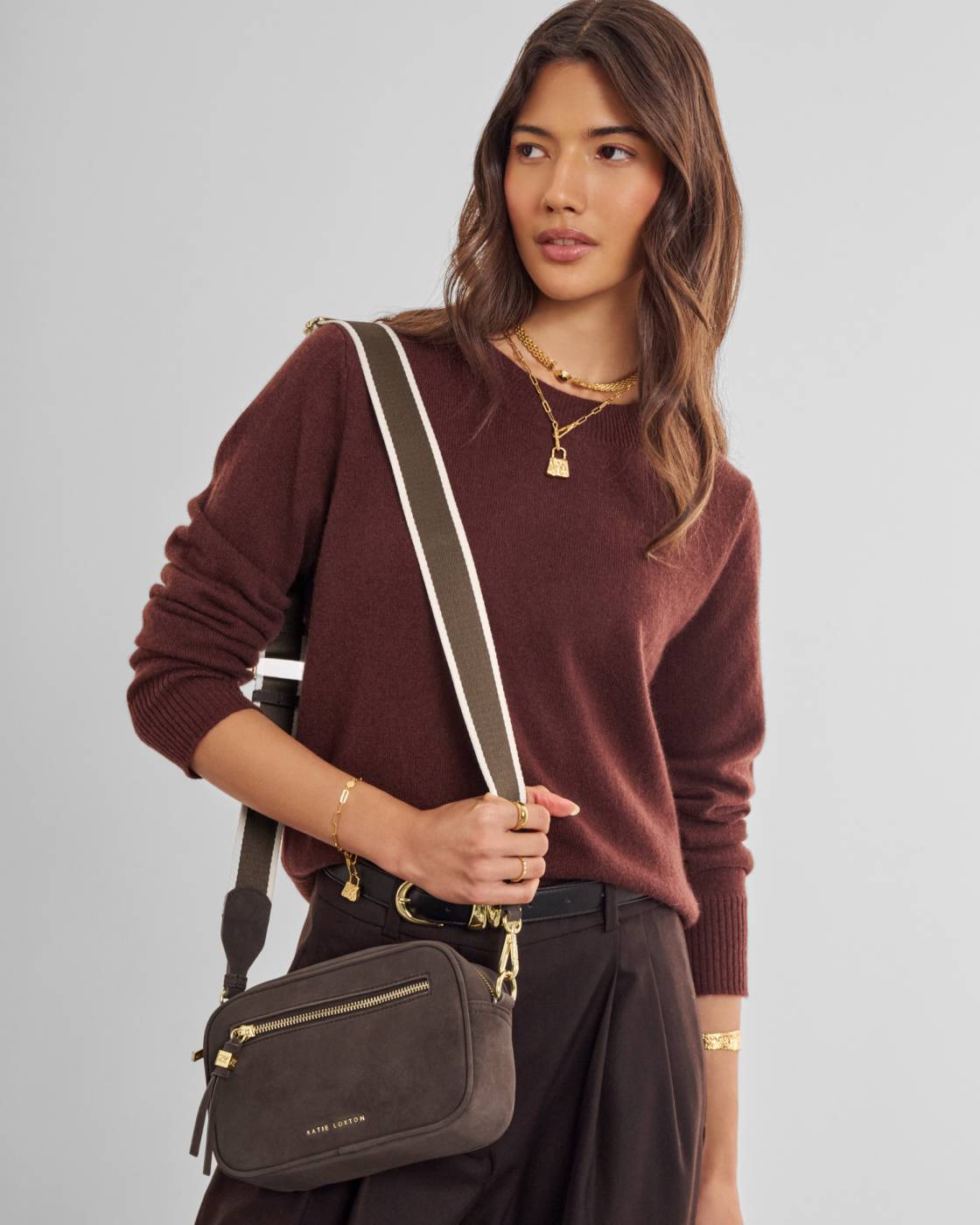 Lottie Suedette Crossbody Bag