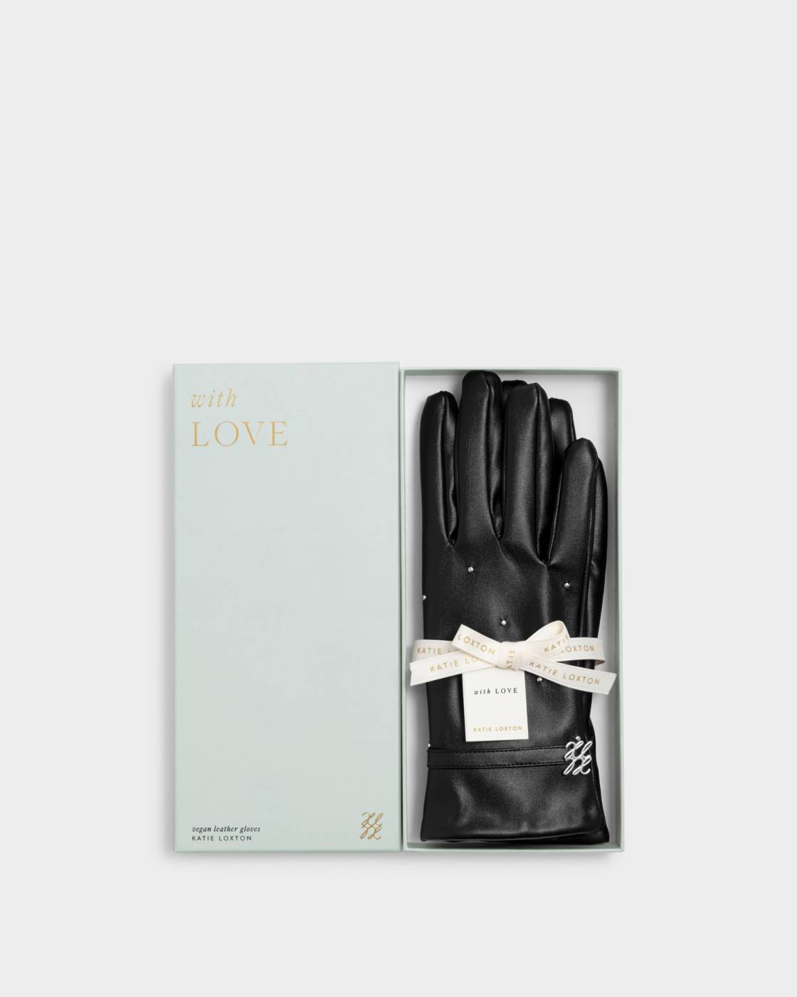 Boxed Faux Leather Gloves