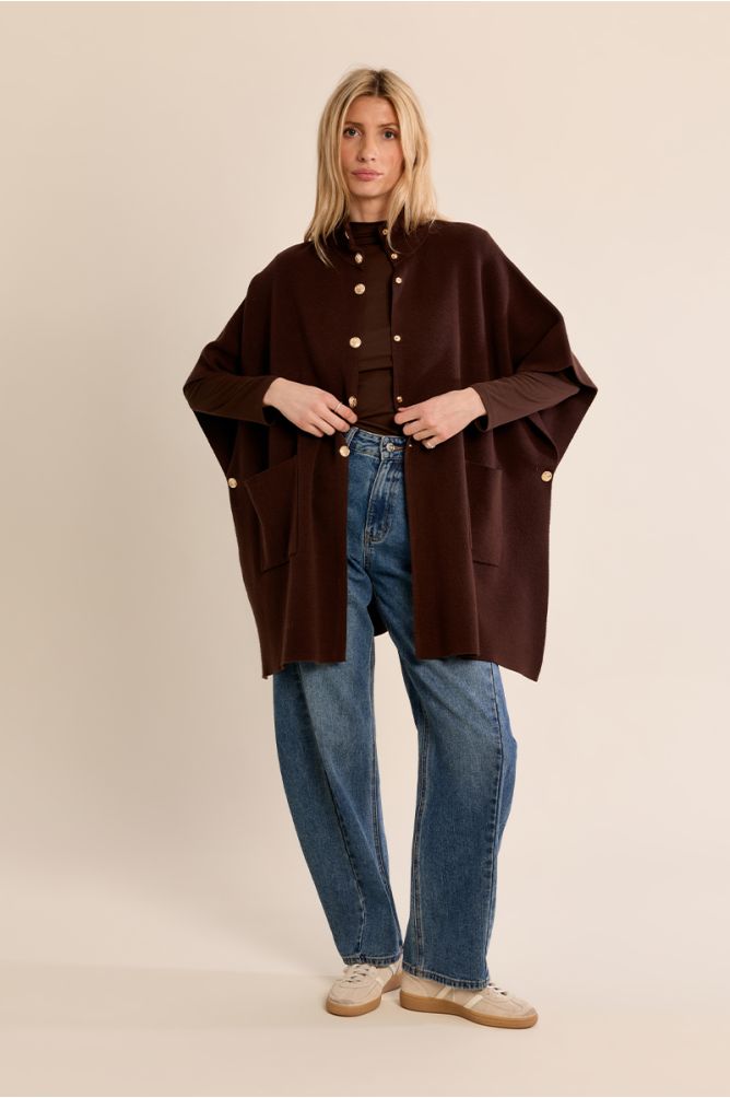 KNITTED CAPE