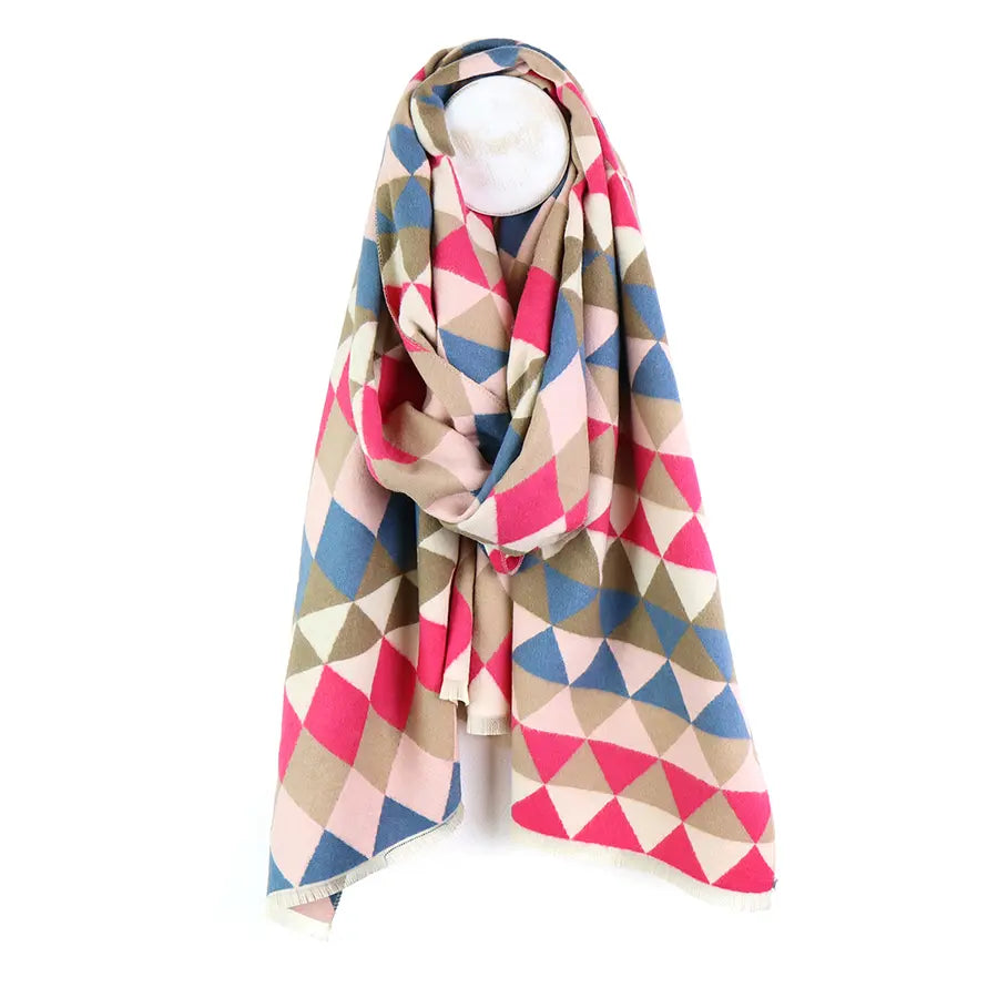 Triangle print scarf