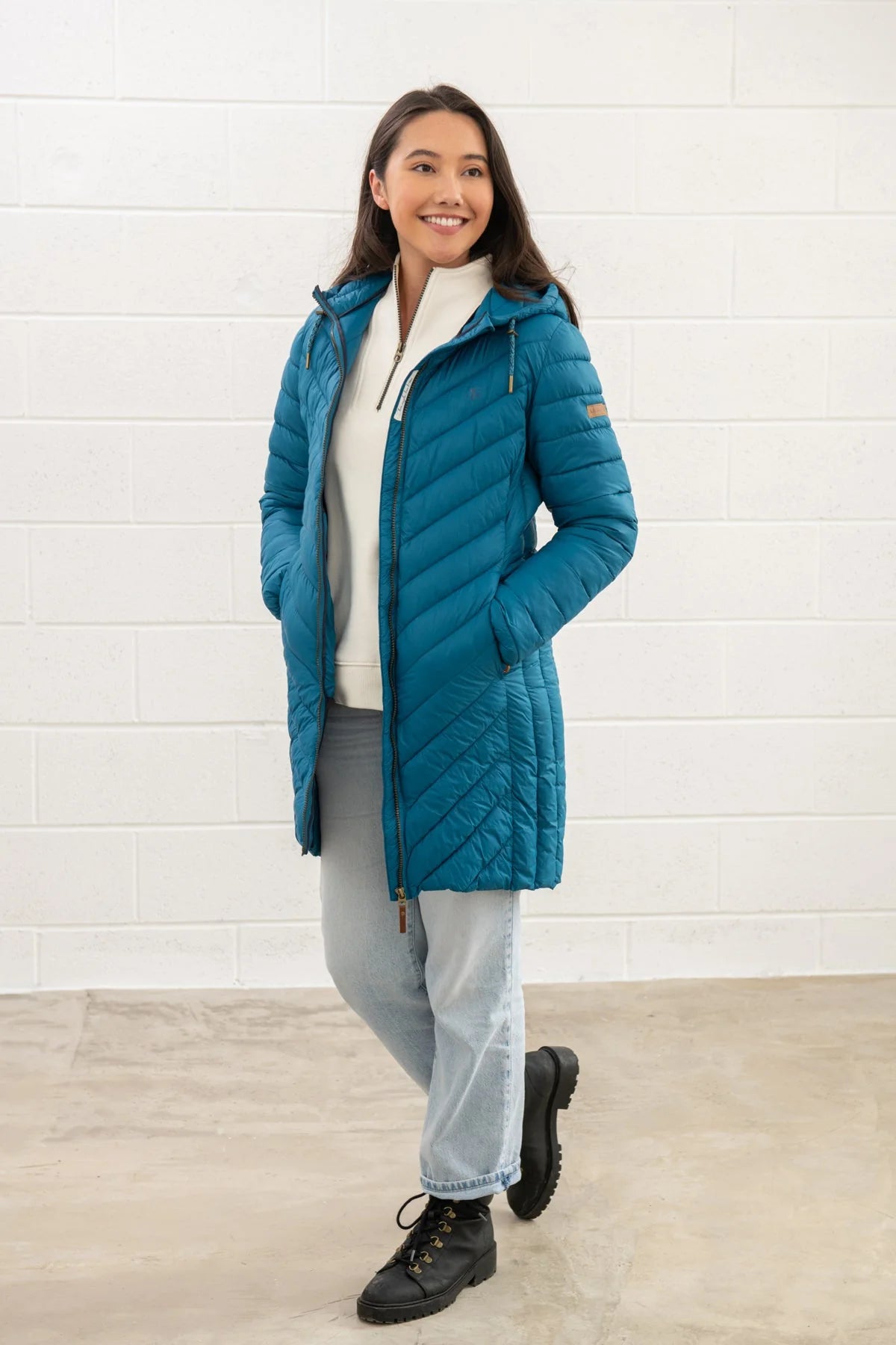 Laurel coat (teal)