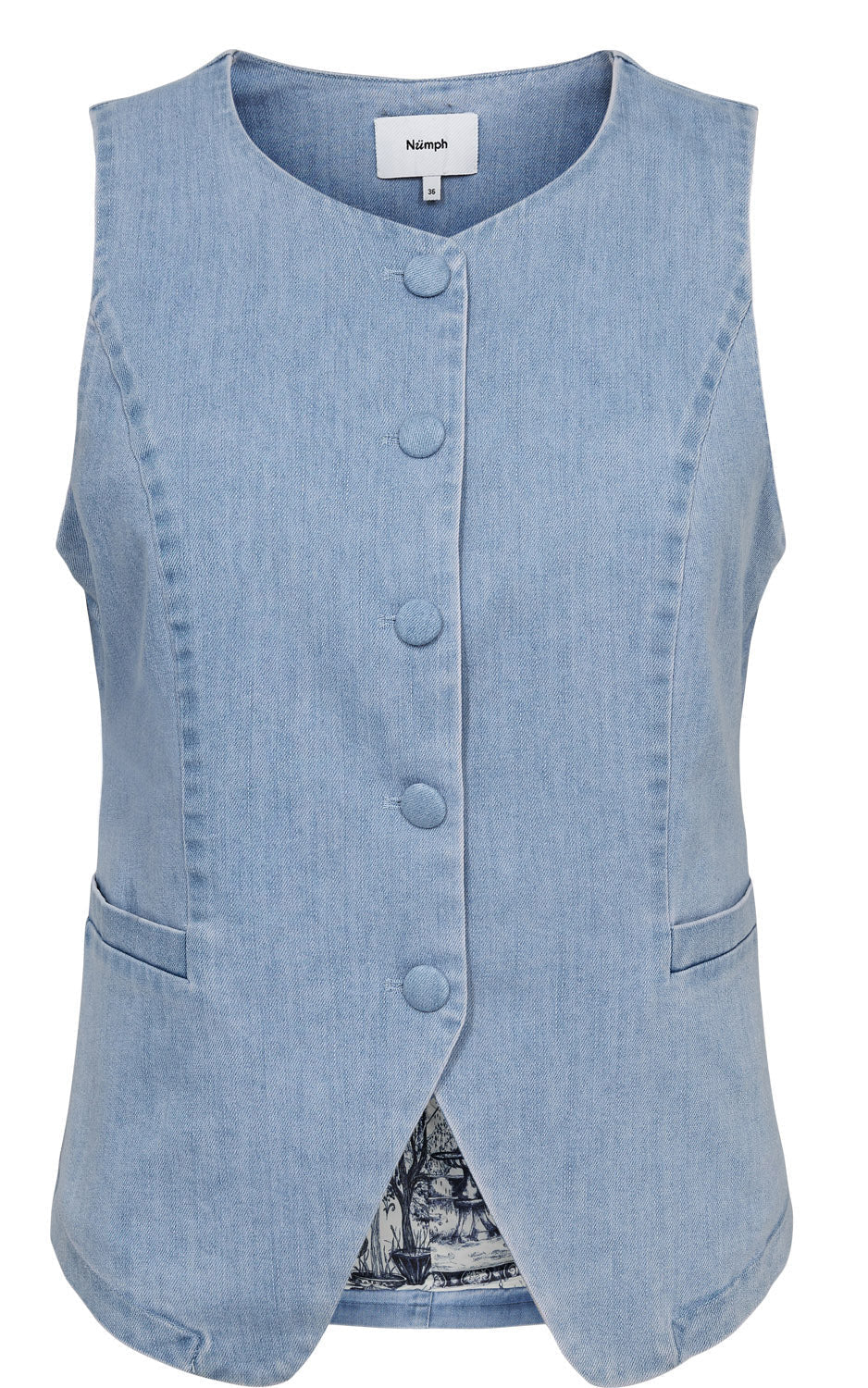 NUaletta vest (light denim)