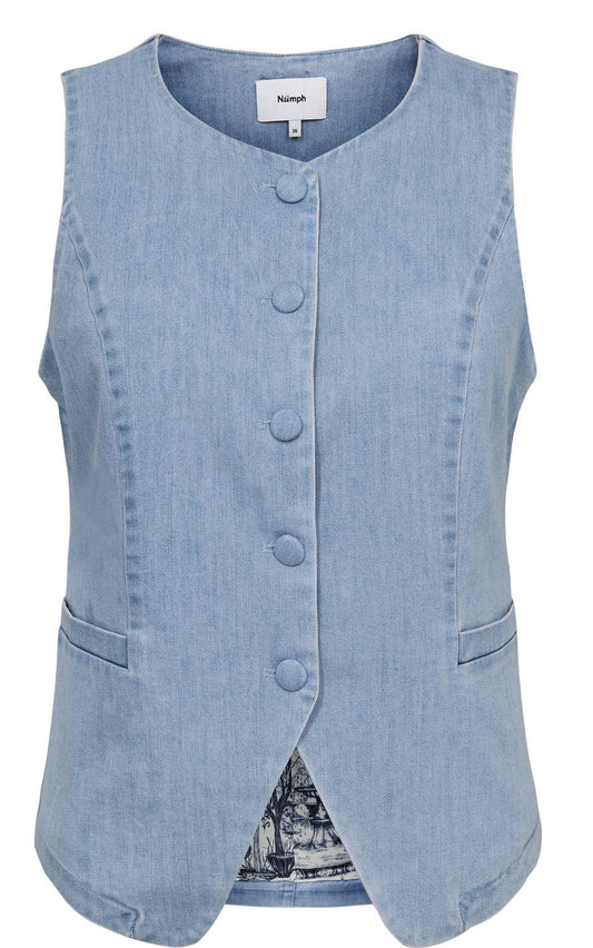 NUaletta vest (light denim)