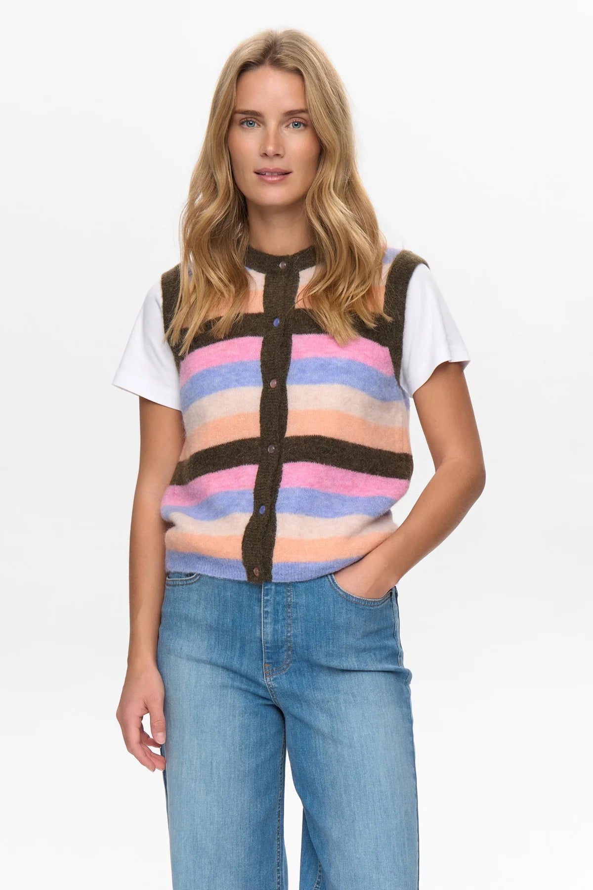 Nuriette Stripy Vest