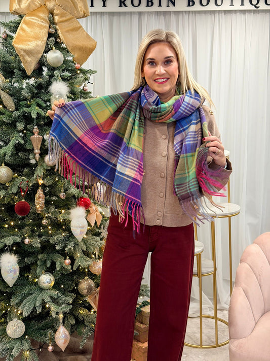 Vibrant Multicoloured Scarf