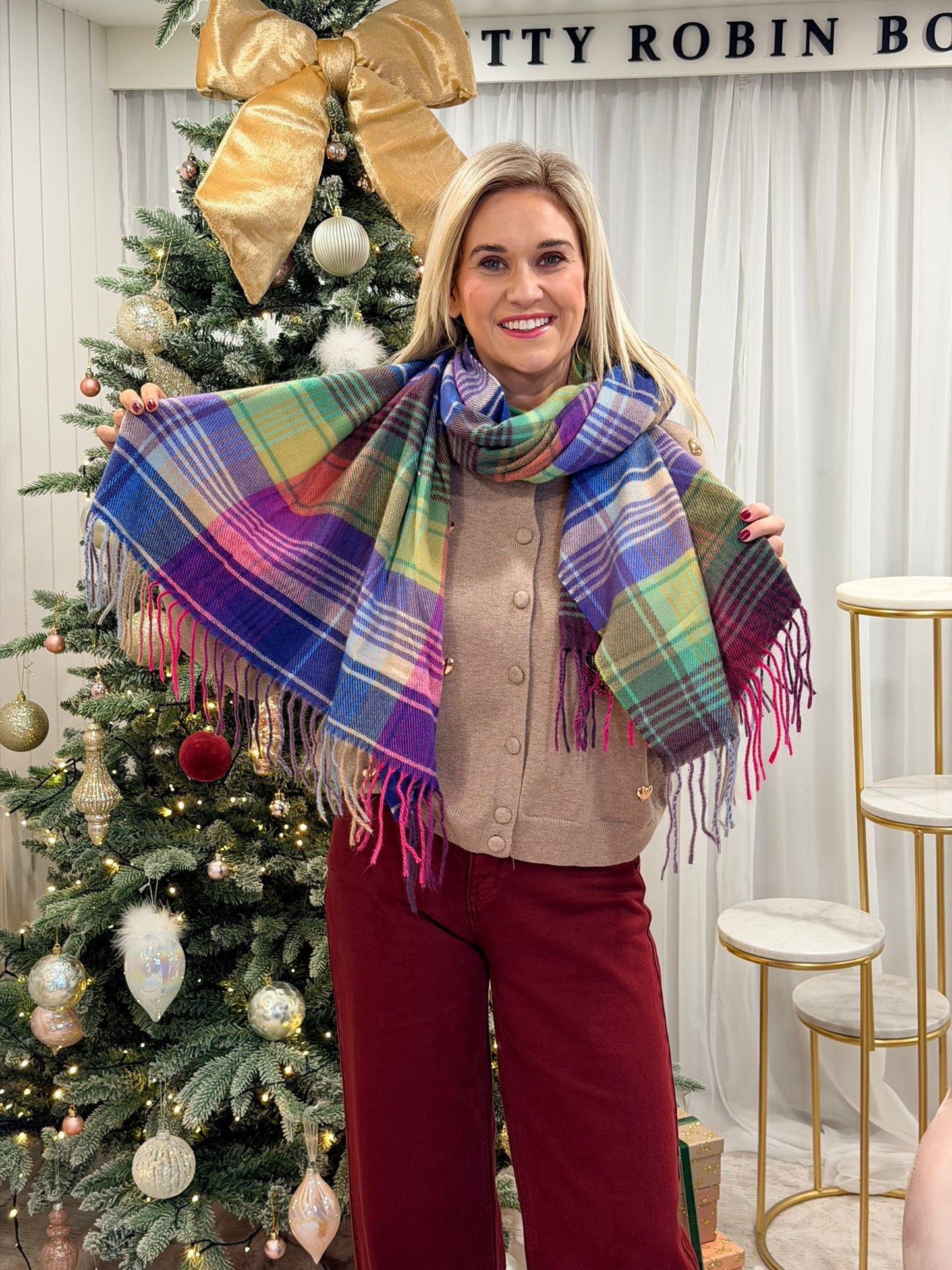 Vibrant Multicoloured Scarf