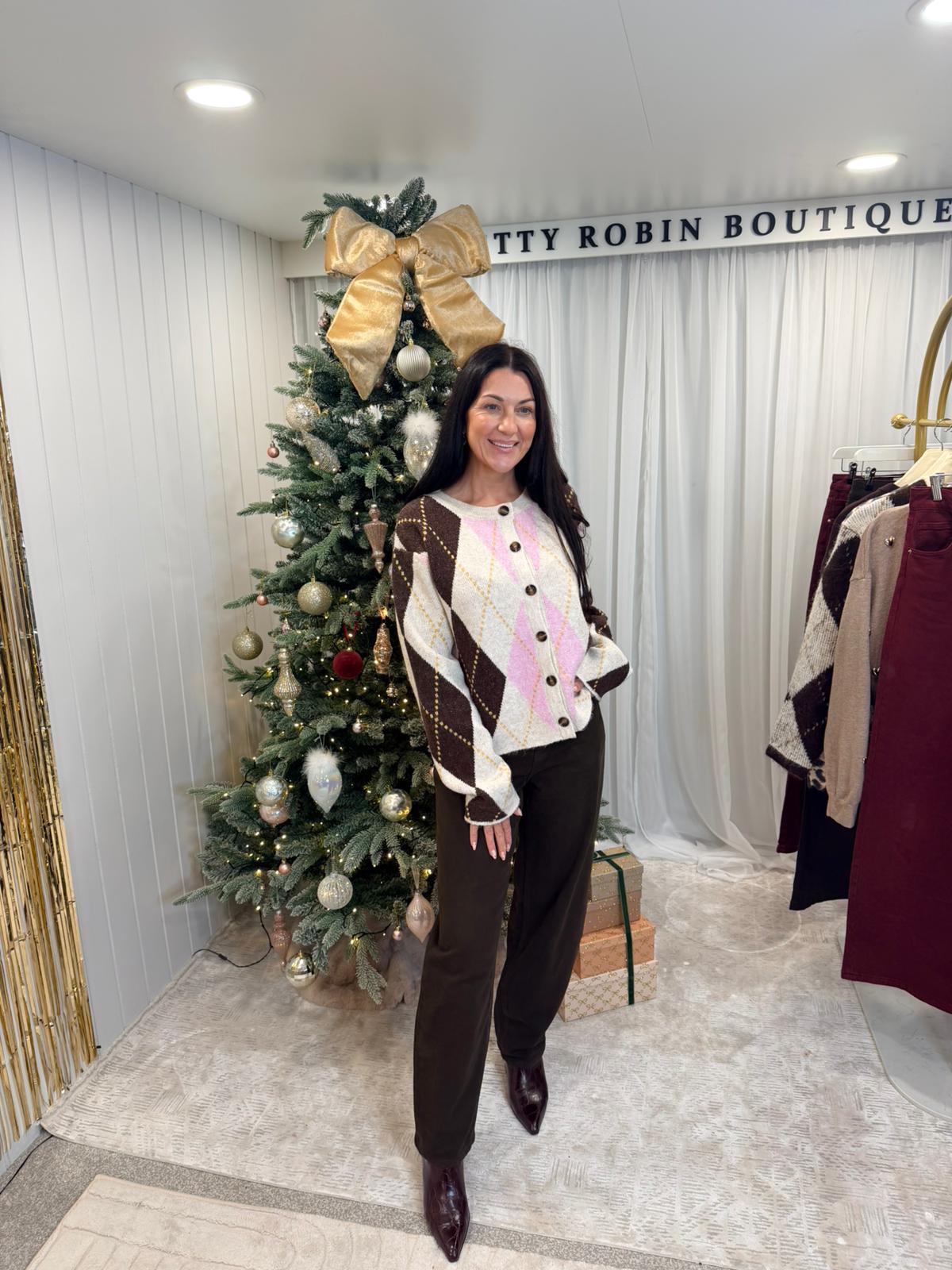 Diamond Knit Cardigan