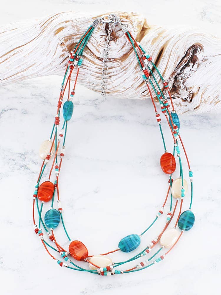 GLASS BEAD NECKLACE
