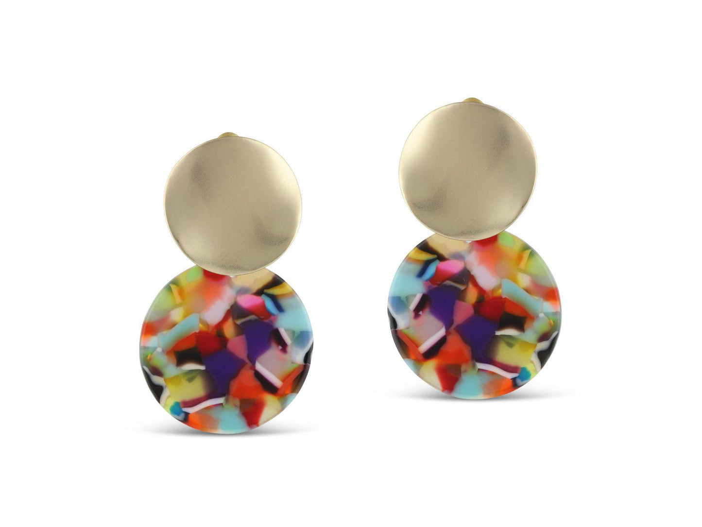 Sarah two tone earrings