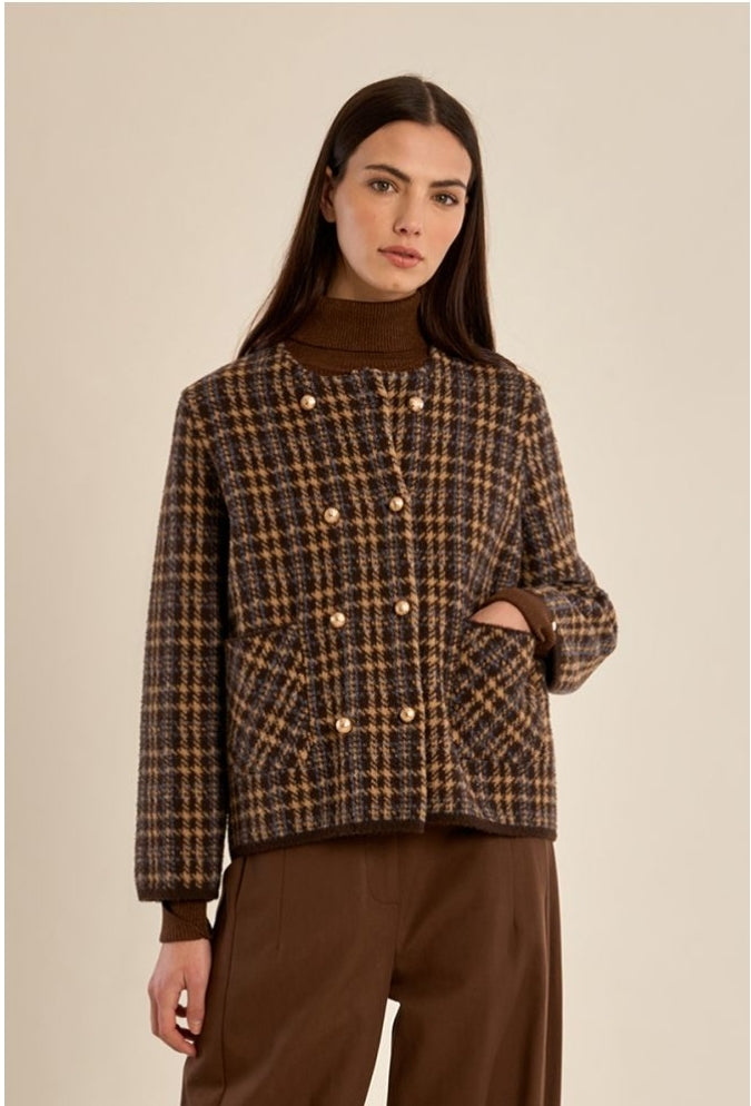 Plaid Chocolate Jacket