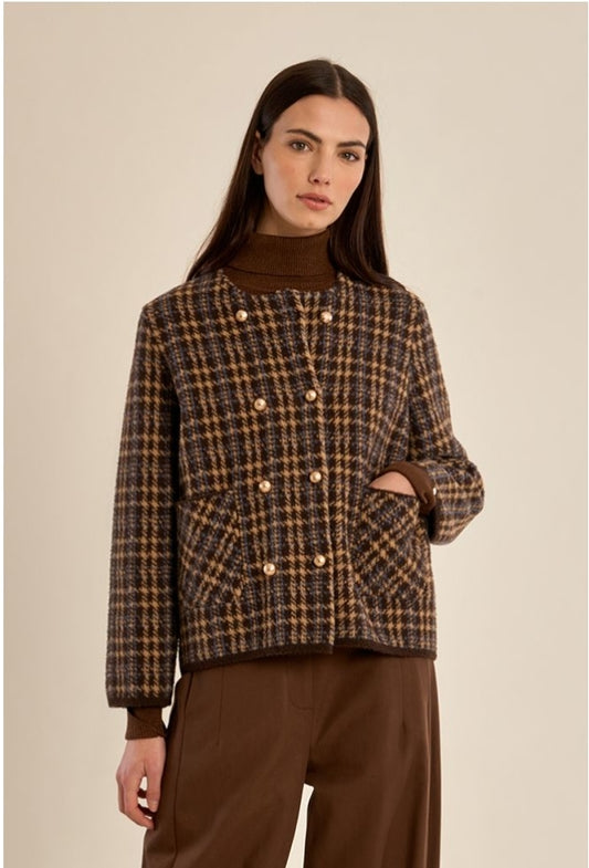 Plaid Chocolate Jacket