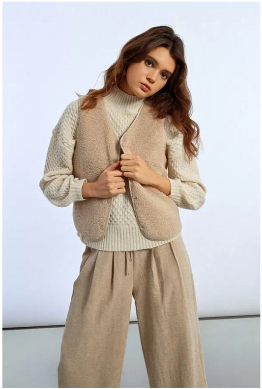 Beige Vest