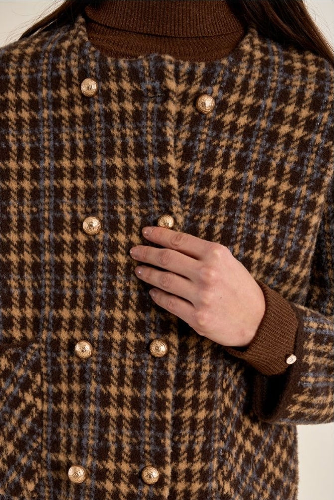 Plaid Chocolate Jacket