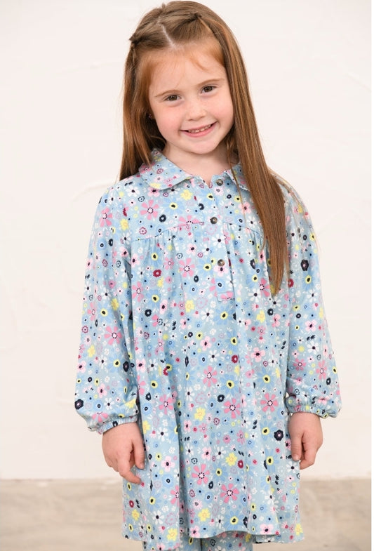 Erica Dress-Pastel Teal