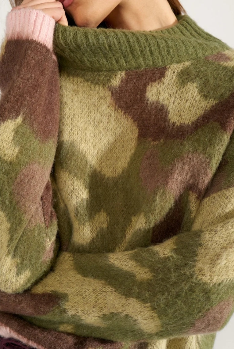 NUCAMU Pullover-Calla Green