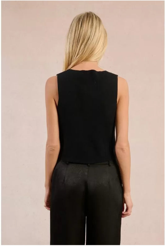 Black Sequin Vest
