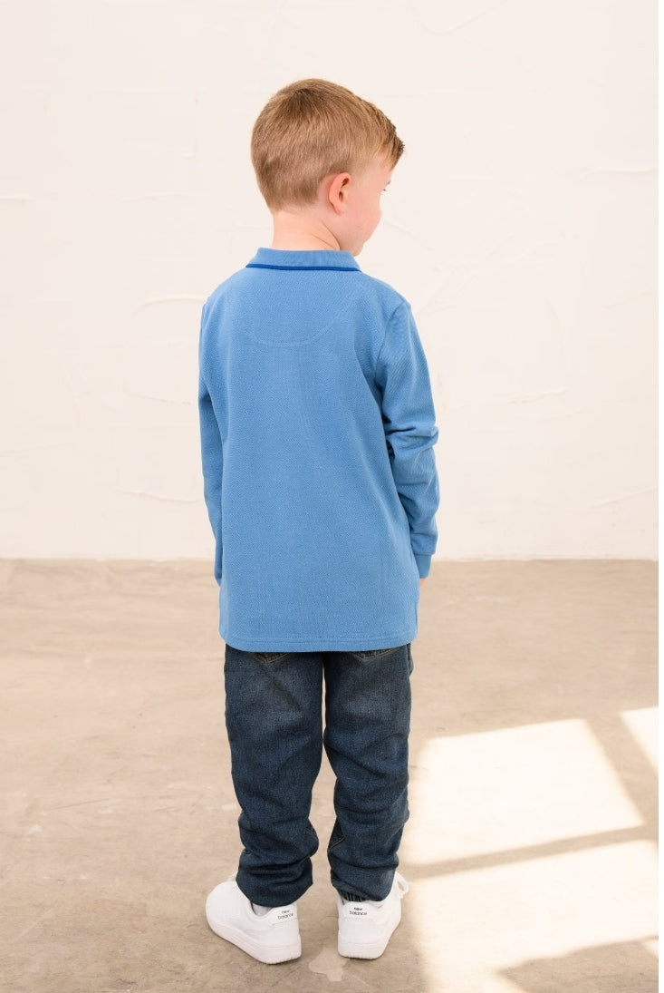 Pier Long Sleeve Top-Blue