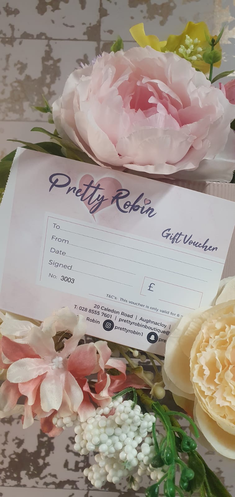 Pretty Robin Boutique Gift Card - £10.00