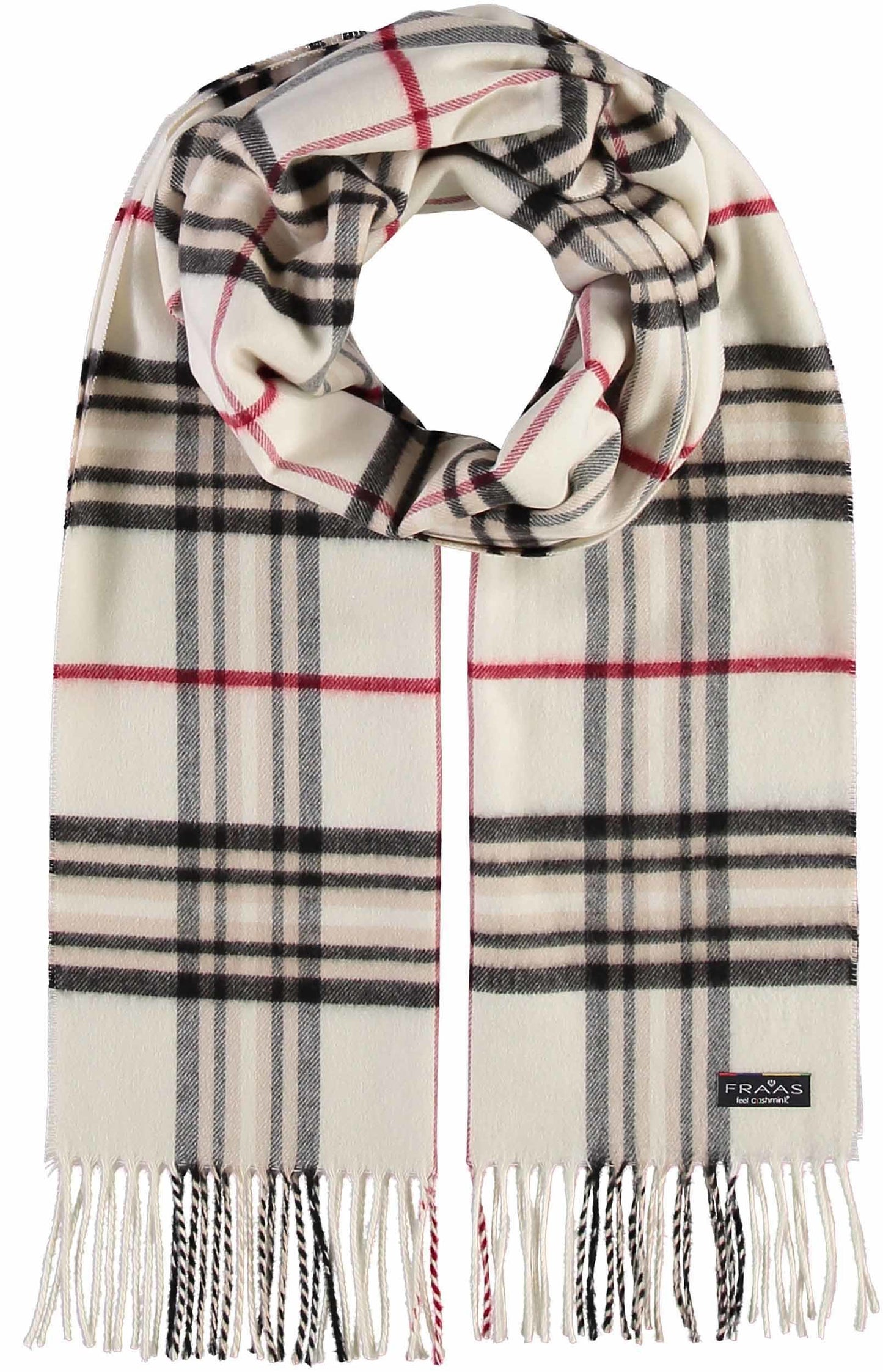 White tartan scarf 625391 020